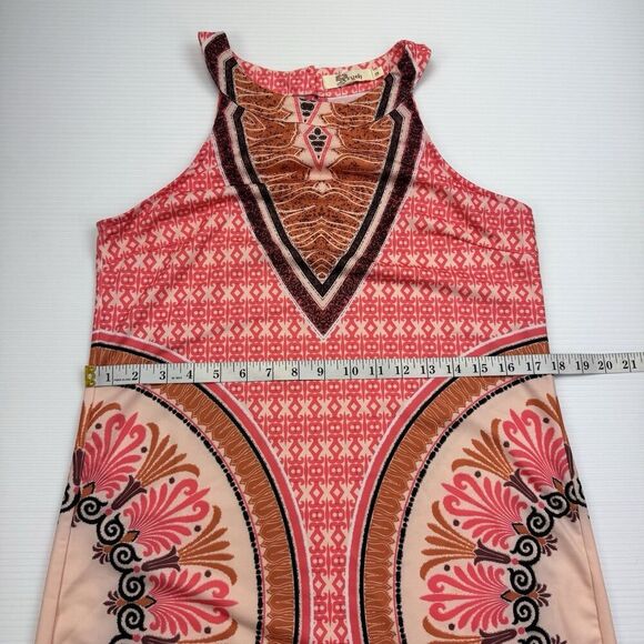 ARYEH Sleeveless Pink Halter Dress Stretch Size Small - Picture 7 of 8